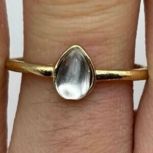 Gold Moon Stone Ring